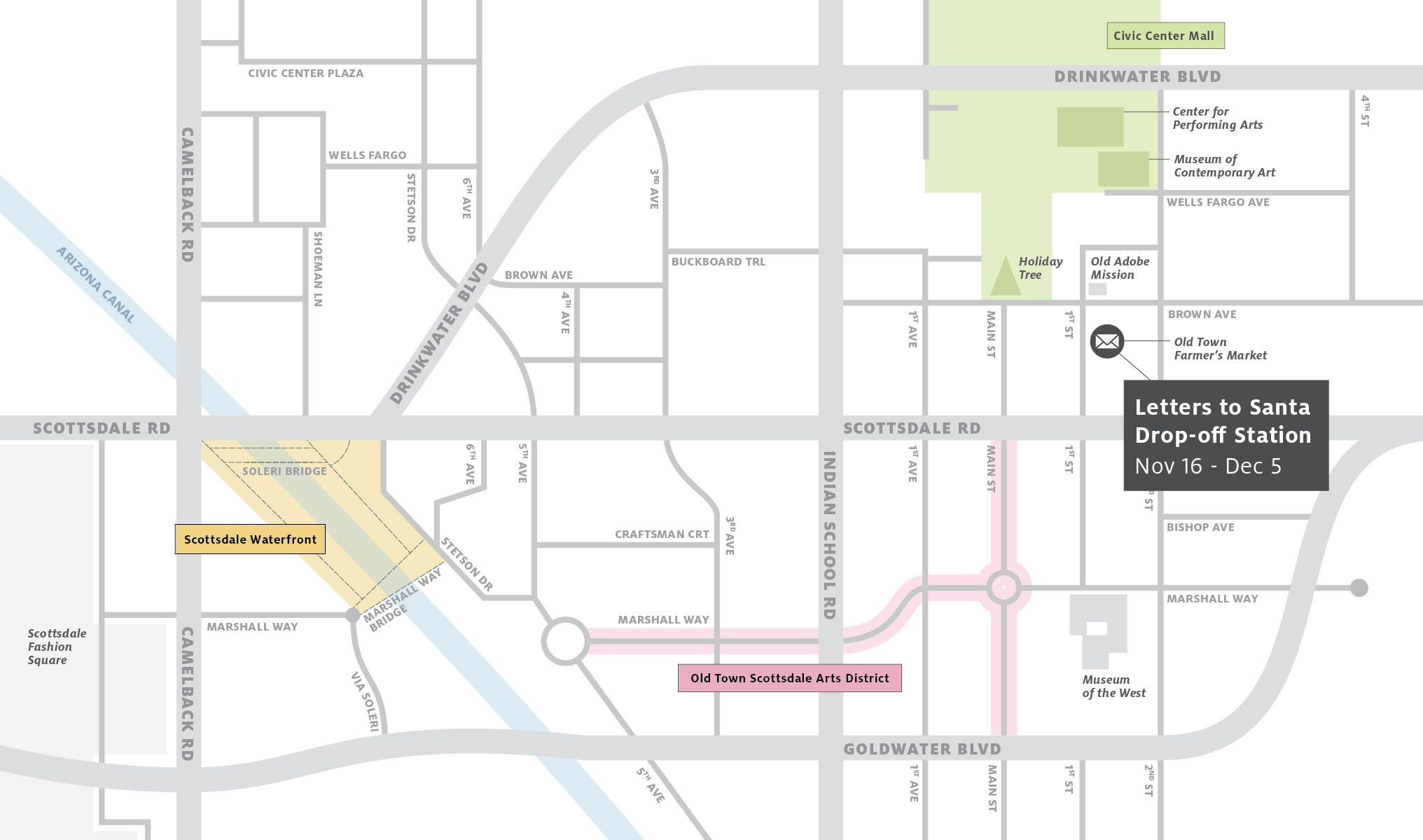 Letters to Santa 2020 Map